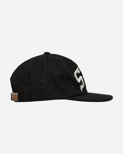 Stussy Stu Arch Strapback Cap in Black for Men | Lyst