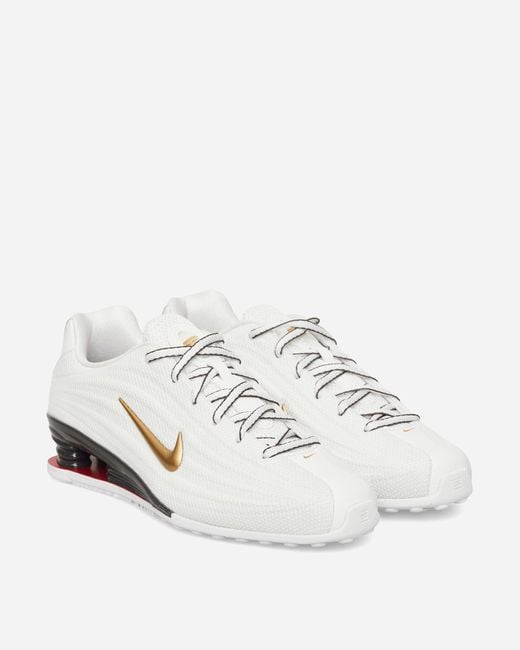 Nike Women S Shox Z Sneakers White / Metallic Gold