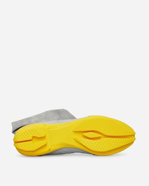 Kiko Kostadinov White Sonia High Boots Fog Oyster