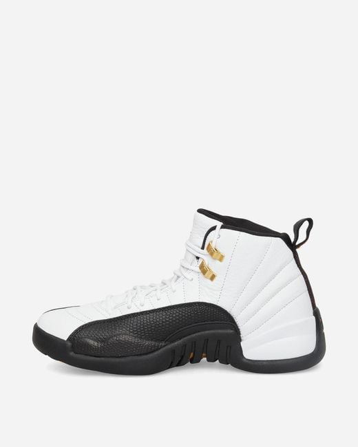 Nike White Air Jordan 12 Sneakers Taxi for men