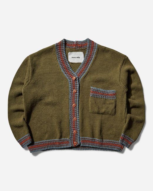 STORY mfg. Green S Bulb Cardigan for men