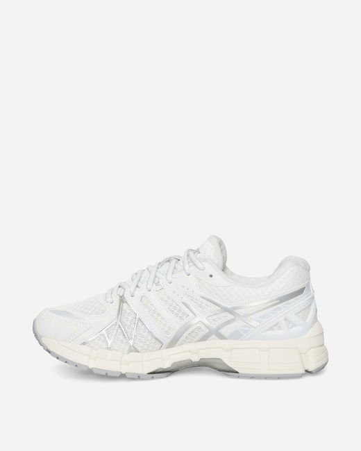 Asics White Gel-kayano 20 Sneakers / Pure Silver for men