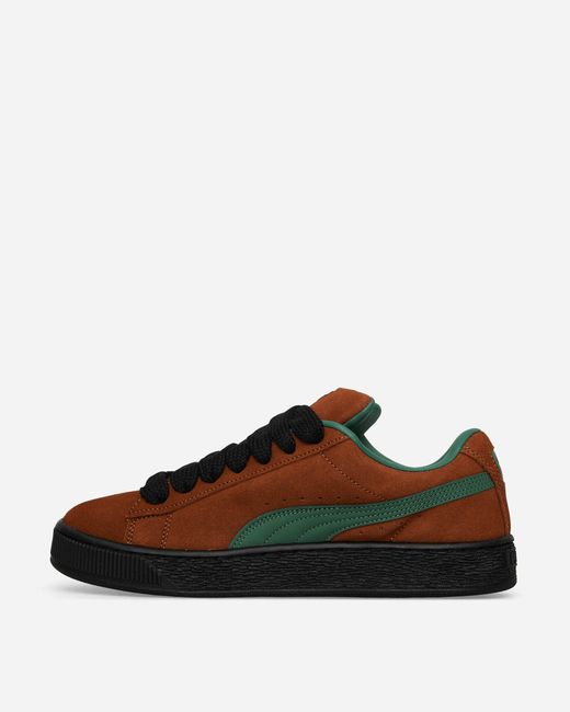 PUMA Brown Suede Xl Sneakers Light / Green for men