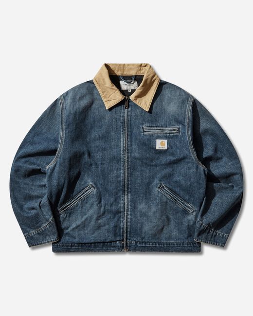Carhartt Men S Og Detroit Jacket Blue / Dusty H Brown for men