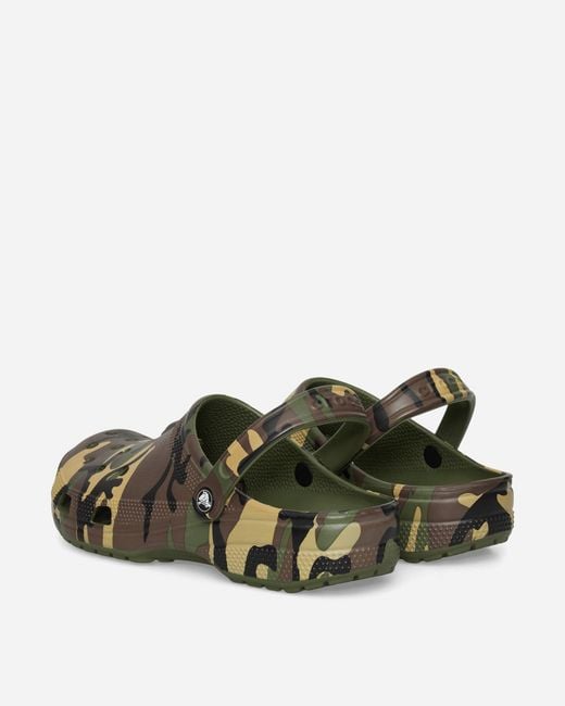 CROCSTM Classic Camouflage Clogs Army Green for men
