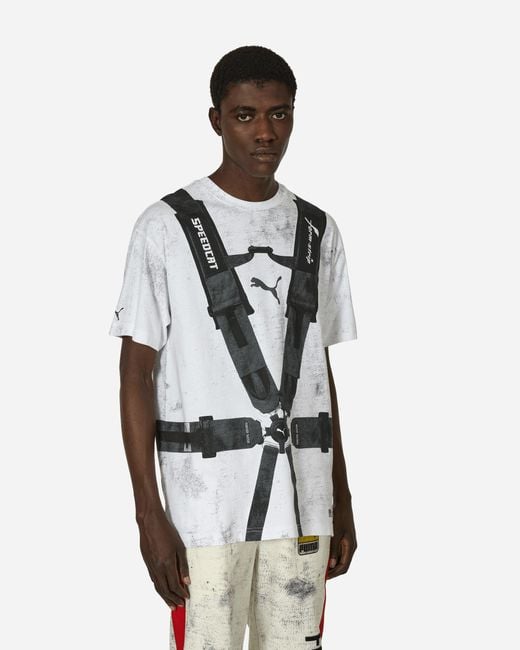 PUMA White A$Ap Rocky Seatbelt T-Shirt for men