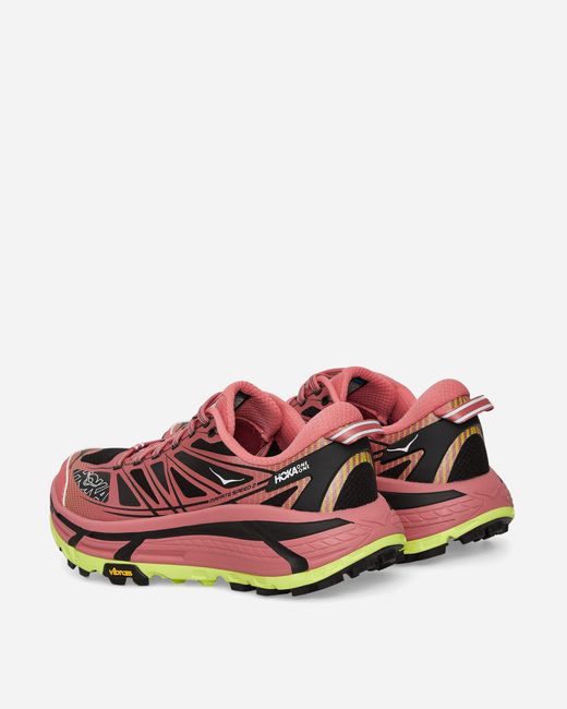 Hoka One One Pink Mafate Speed 2 Sneakers Clay / Black for men