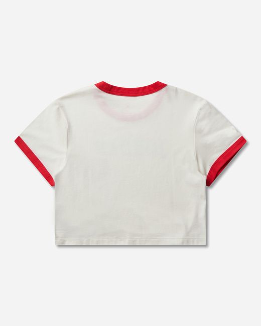 Nike White Basketball Word Ringer T-Shirt Sail Track