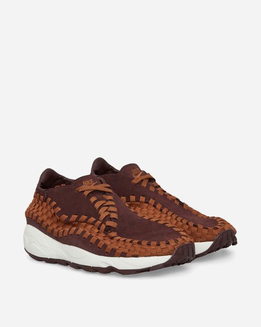 Nike Brown Air Footscape Woven Sneakers Earth / Light British Tan for men