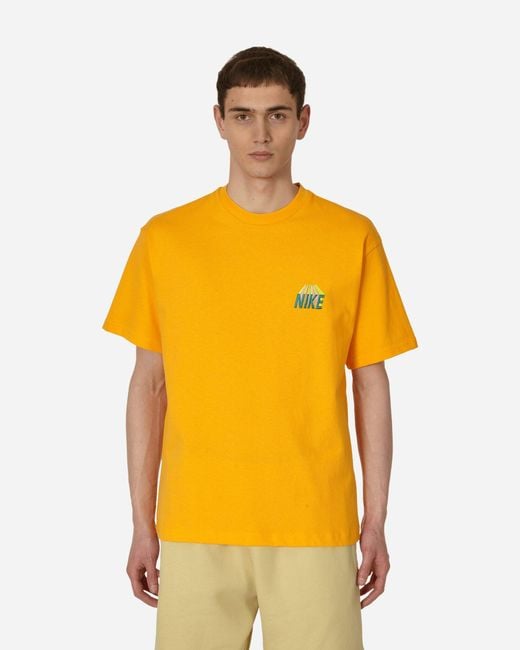 Nike Yellow Sunset T-Shirt Sundial for men