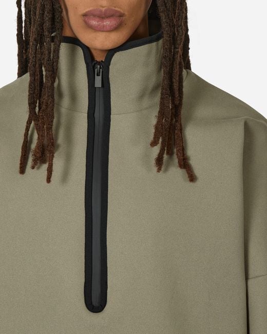 Adidas Green Fear Of God Athletics Suede Fleece Half-zip Sweatshirt Clay for men