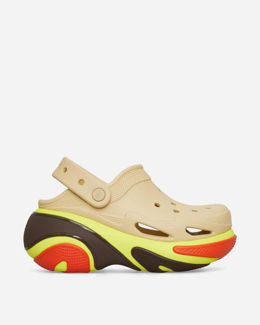 CROCSTM Yellow S Bubble Crush Clogs Sesame