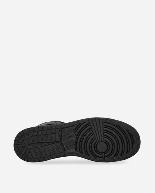 Nike Black Air Jordan 1 Mid (gs) Sneakers