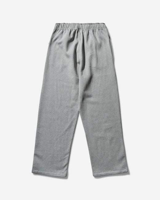 Nike Gray Men S Solo Swoosh Open Hem Fleece Sweatpants Dark Grey Heather for men