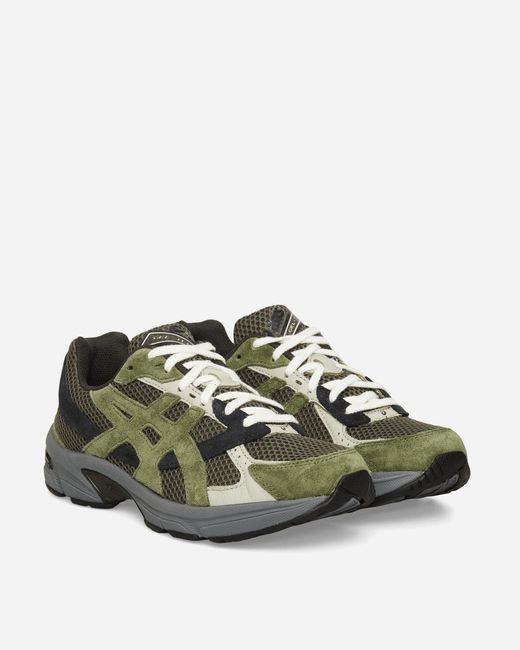 Asics Green Gel-1130 Sneakers Olive Canvas / Smog for men