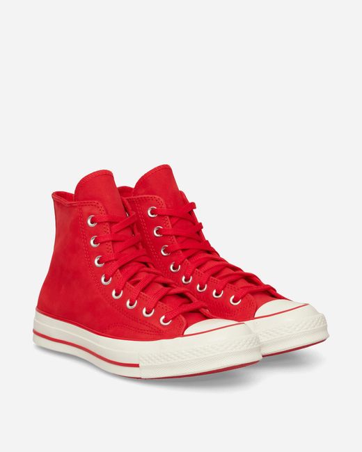 Converse Red Shai Chuck 70 Nubuck Leather Sneakers University for men