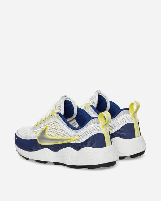 Nike White Air Zoom Spiridon Sneakers Deep Royal Metallic for men