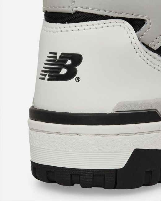 New Balance White 650 Sneakers / Black for men