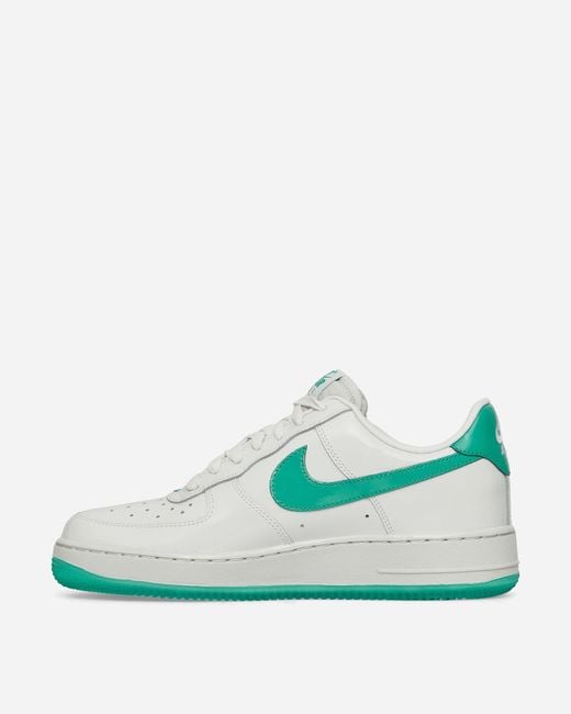 Nike Air Force 1 07 Premium Sneakers Platinum Tint / Stadium Green for men