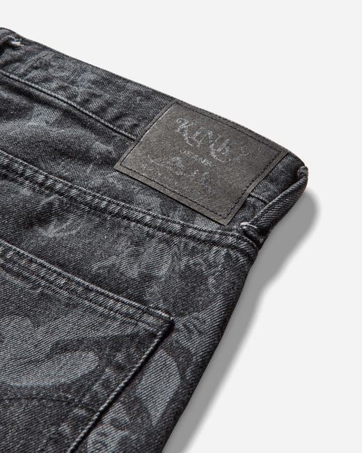 Hysteric Glamour Gray Slam Jam Hysteric Angels Screen Print Denim Pants for men