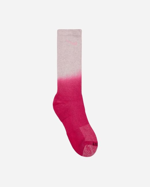 Nike Pink Everyday Plus Cushioned Crew Socks / Cream for men