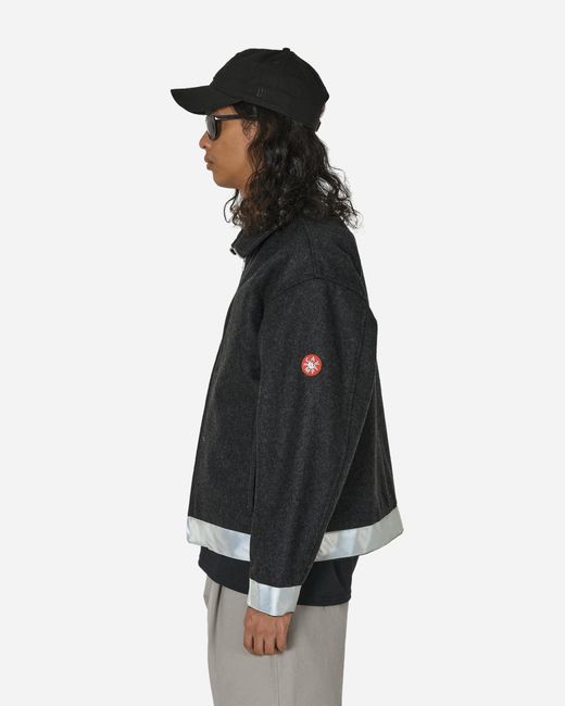 Cav Empt Black Reflect Wool Zip Jacket Charcoal for men