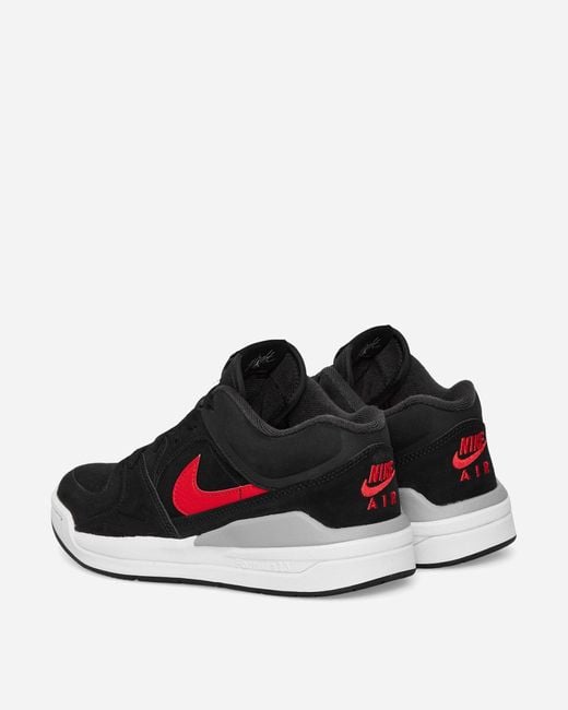 Nike Black Jordan Stadium 90 Sneakers / Fire Red for men