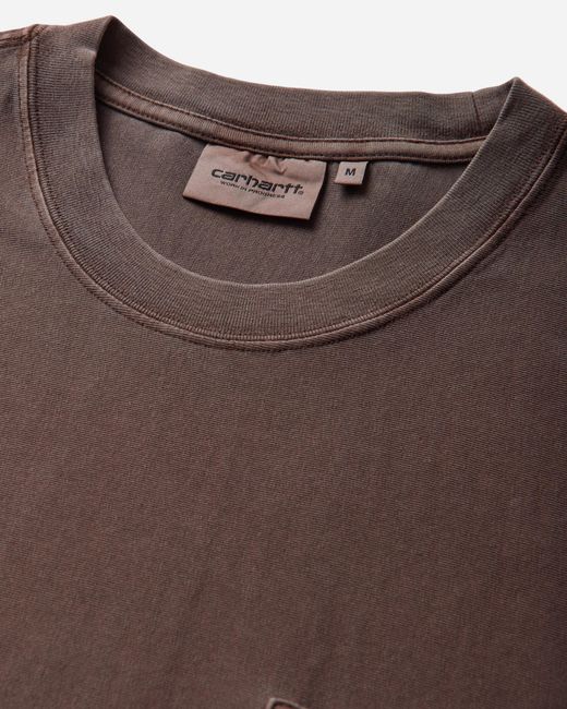 Carhartt Brown S Loose Pocket T-Shirt Tobacco (Garment Dyed) for men