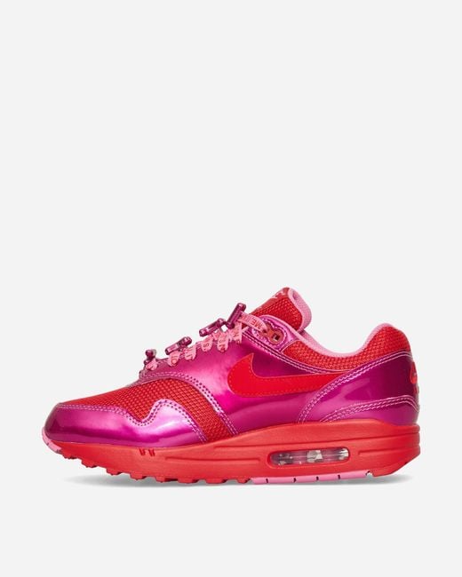 Nike Air Max 1 Premium Sneakers Playful Pink / University Red for men