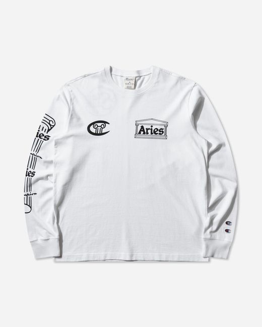 Champion Gray Aries Sponsor Longsleeve T-Shirt for men
