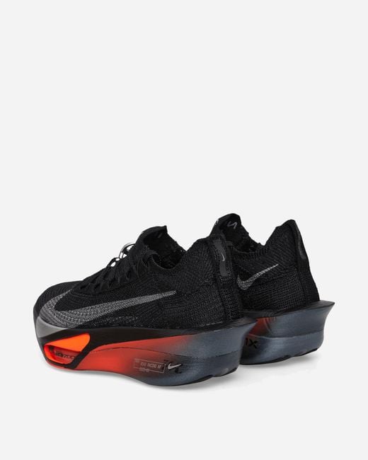 Nike Black Air Zoom Alphafly 3 Sneakers Metallic Bright Crimson for men