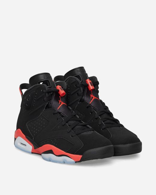 Nike Air Jordan 6 Retro Infrared Salesman Sneakers Black / Light Crimson for men