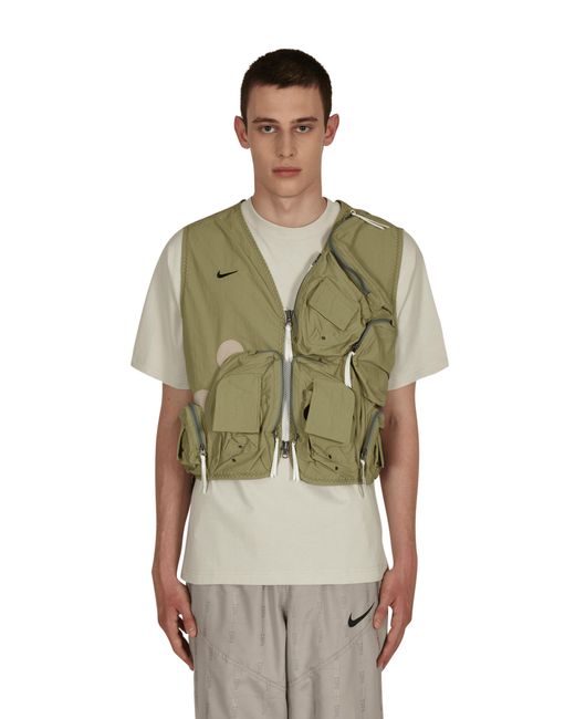 Nike Green Ispa Utility Vest Medium Khaki L for men