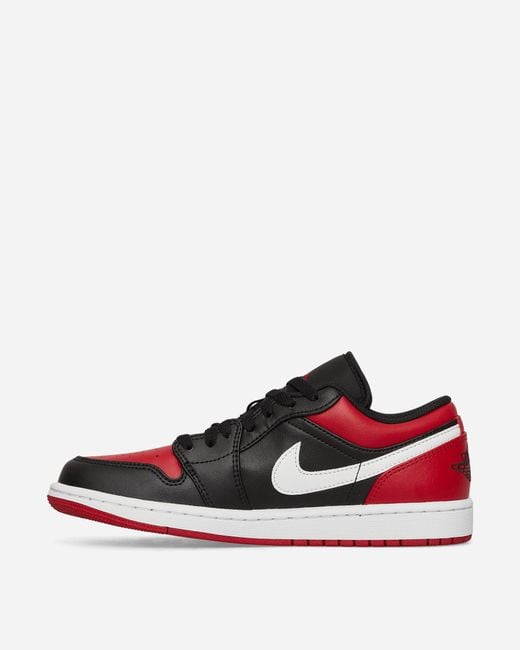 Nike Air Jordan 1 Low Sneakers Black / Gym Red / White for Men | Lyst UK