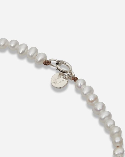 Undercover White See Real Flowers Triple Seed Pearl Bracelet Off for men