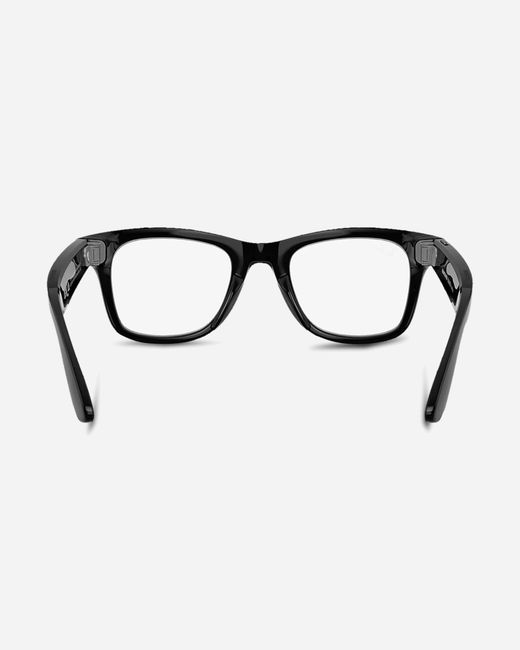 Ray-ban Meta Black Wayfarer Gen 2 Sunglasses Shiny / Clear / Graphite Green Transitions for men