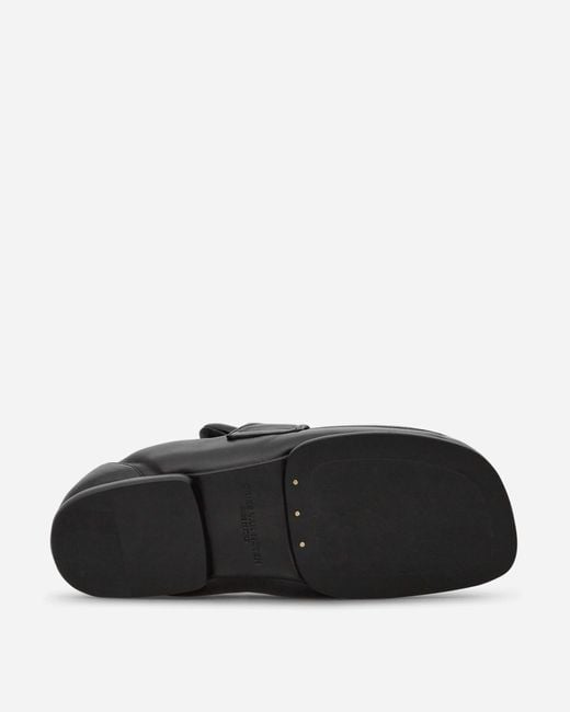 Dries Van Noten Black Padded Leather Loafers for men