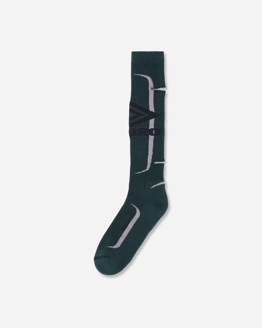 Umbro Blue Logo Socks Dark Olive for men