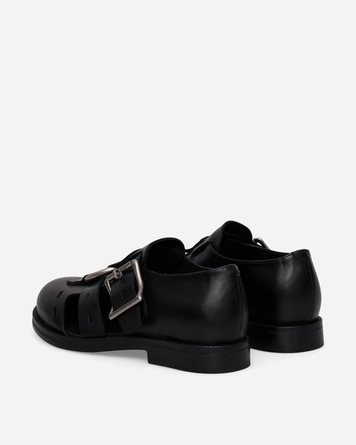 Martine Rose Black Bondage Belt Sandals for men