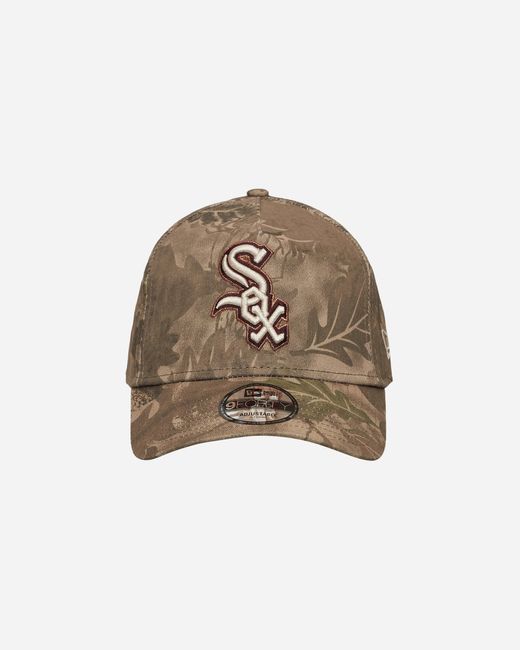 KTZ Natural Chicago Sox Leaf Camo 9Forty A-Frame Adjustable Cap for men