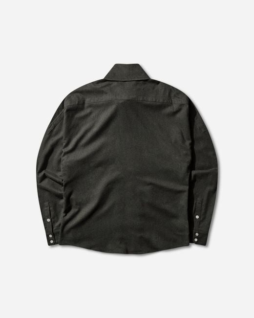 Kiko Kostadinov Black Men S Vig Shirt Deep for men