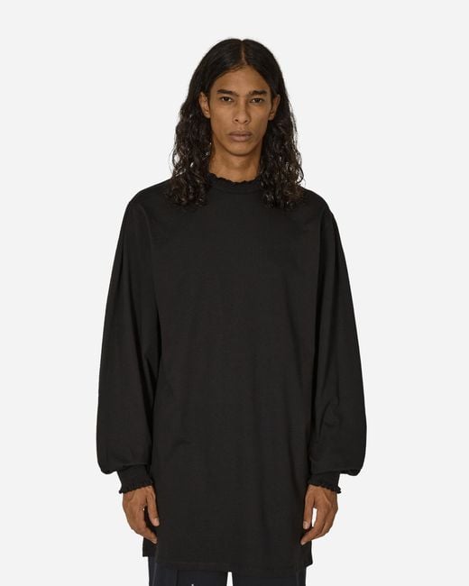 Random Identities Black Ruffle Longsleeve Dress for men