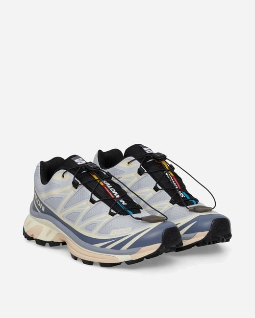 Salomon White Xt-6 Sneakers Pearl / Grisaille / Vanilla Ice for men