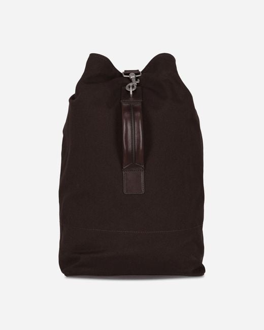 Dries Van Noten Brown Adjustable Canvas Bag Dark for men