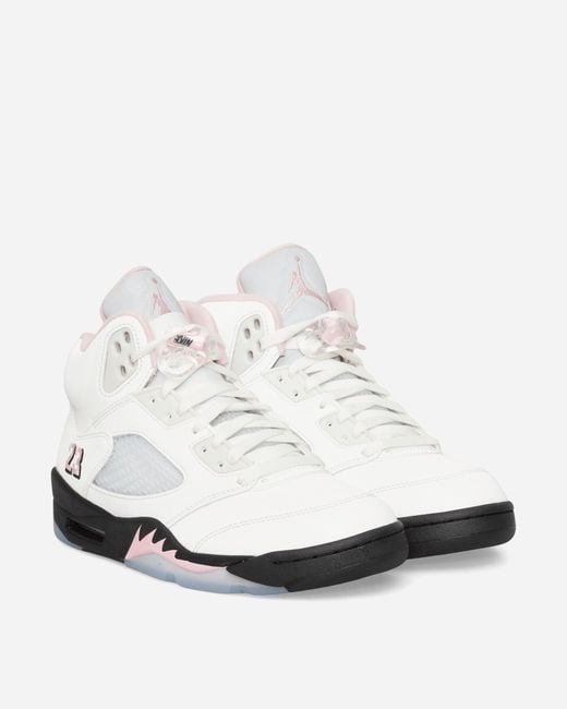 Nike White Air Jordan 5 Sneakers Medium Soft Pink for men