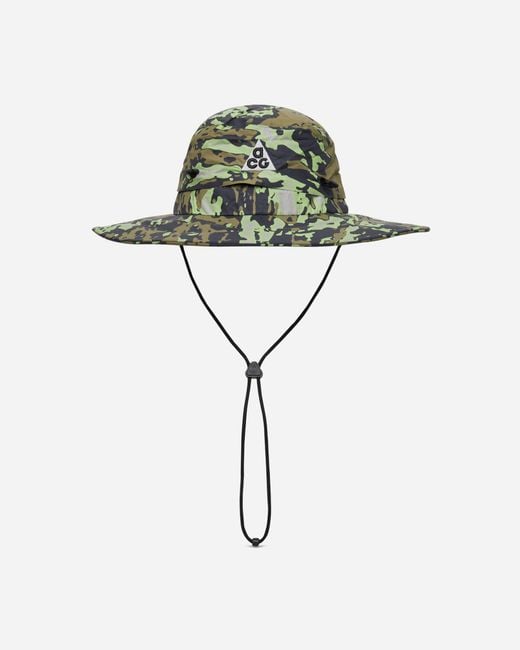 Nike Green Acg Apex Bucket Hat Flak for men