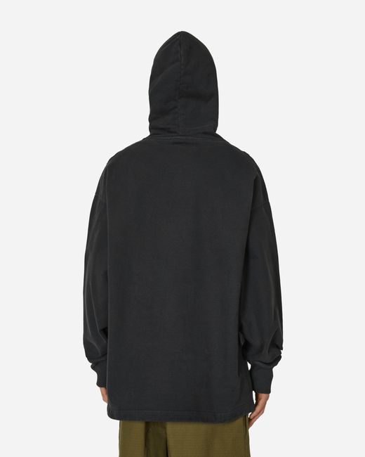 Acne Black Logo Hooded Sweatshirt for men