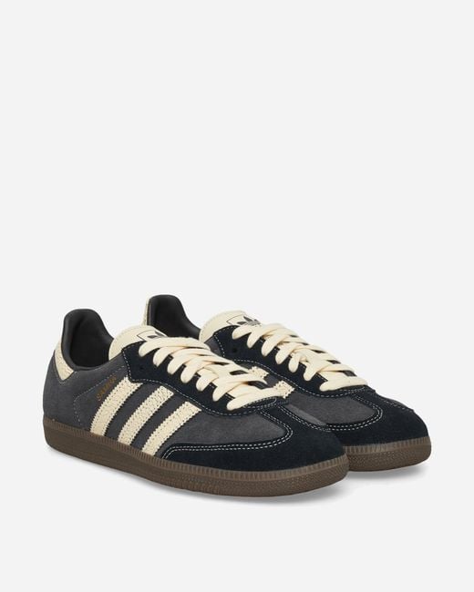 Adidas Black Samba Og Sneakers Carbon Warm Vanilla for men