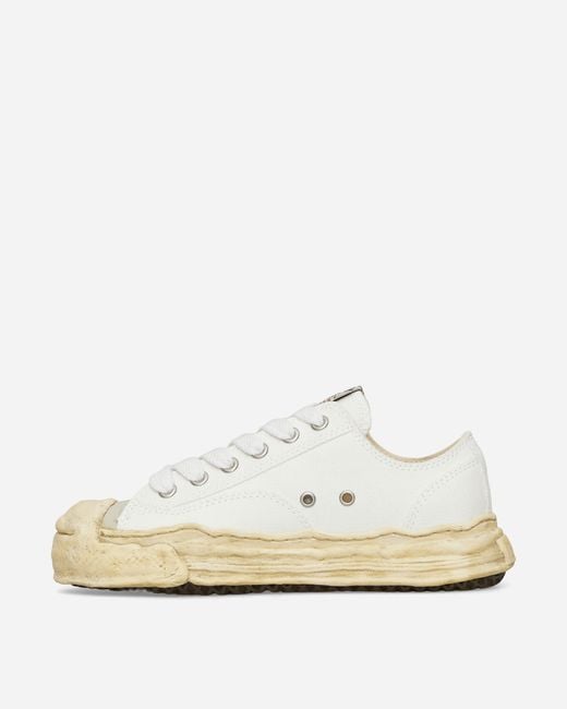 Maison Mihara Yasuhiro White Hank Og Dyed Sole Canvas Low Sneakers for men