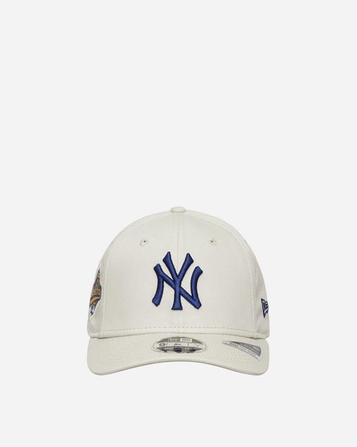 KTZ White New York Yankees World Series 9fifty Stretch Snap Cap Cream for men